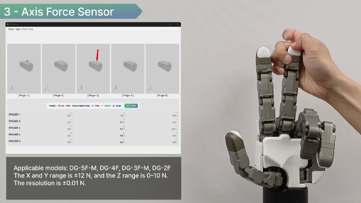 Fingertip Sensor (3-Axis Force Sensor) Guide Video